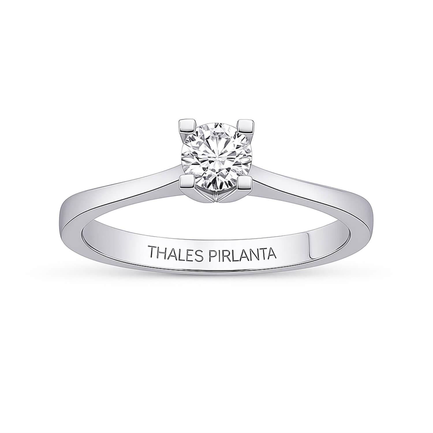 0.40 Karat D VS2 GIA Pırlanta Tektaş Yüzük Modeli