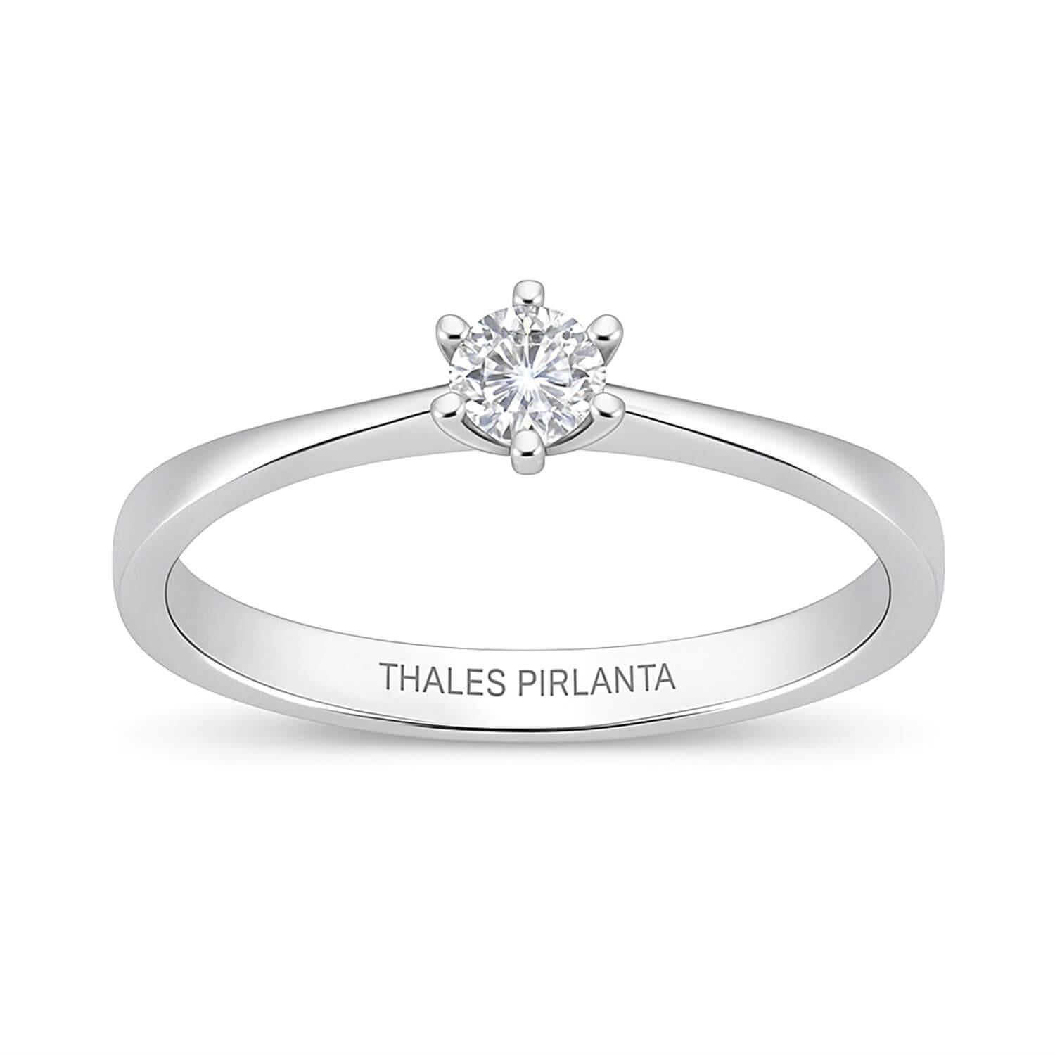 0.20 Karat E Renk Tektaş Pırlanta Yüzük