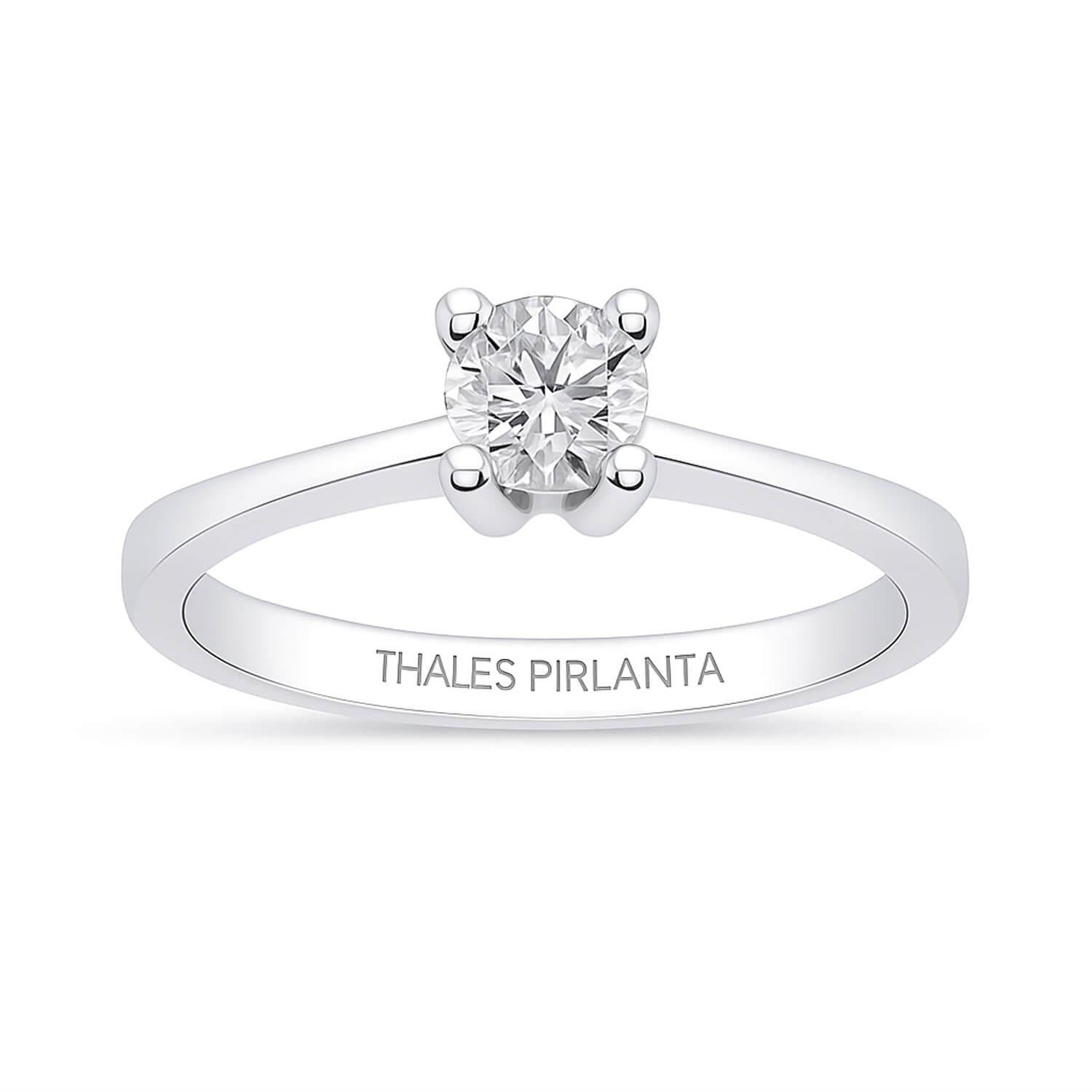 0.50 Karat H VS Tek taş Pırlanta Yüzük Modeli