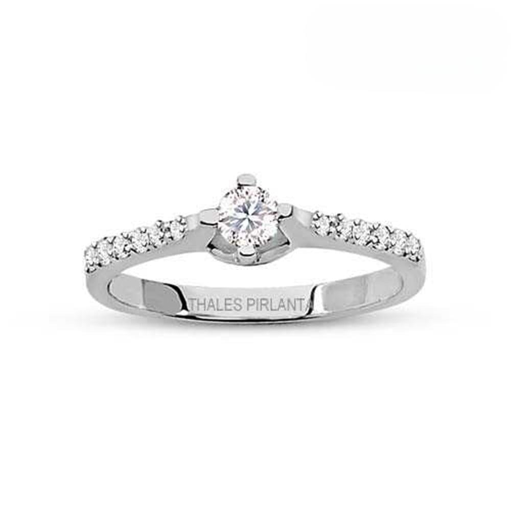 0.50 Karat Kolu Taşlı Pırlanta Yüzük