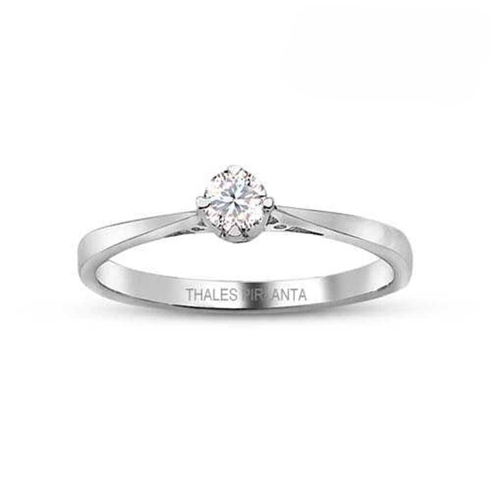 0.15 Karat D Renk Tektaş Pırlanta Yüzük Modeli