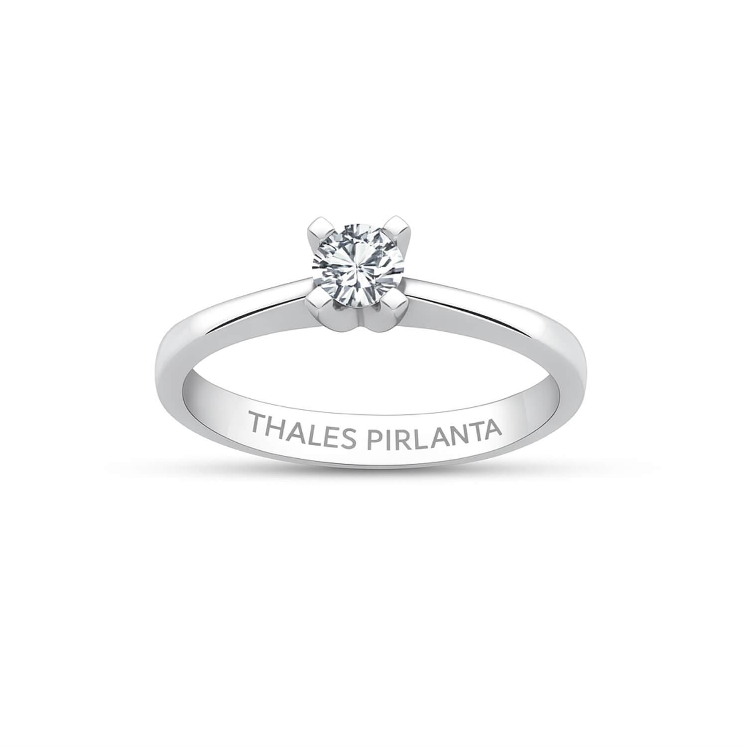 0.32 Karat E Renk GIA Tektaş Pırlanta Yüzük