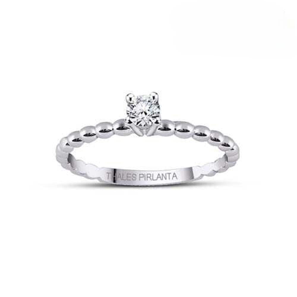 0.18 Karat G Renk Tek Taş Pırlanta