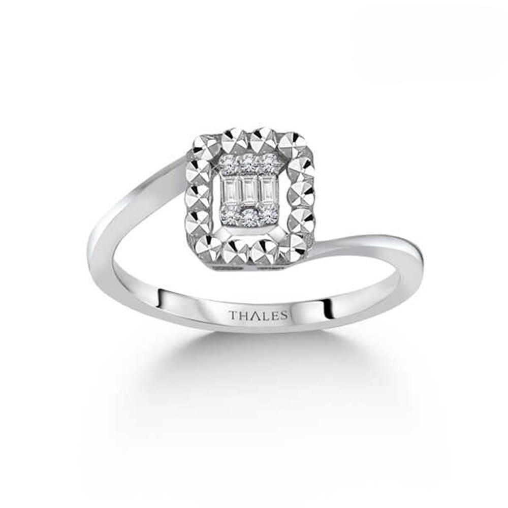 0,07 Karat F Renk Baget Pırlanta