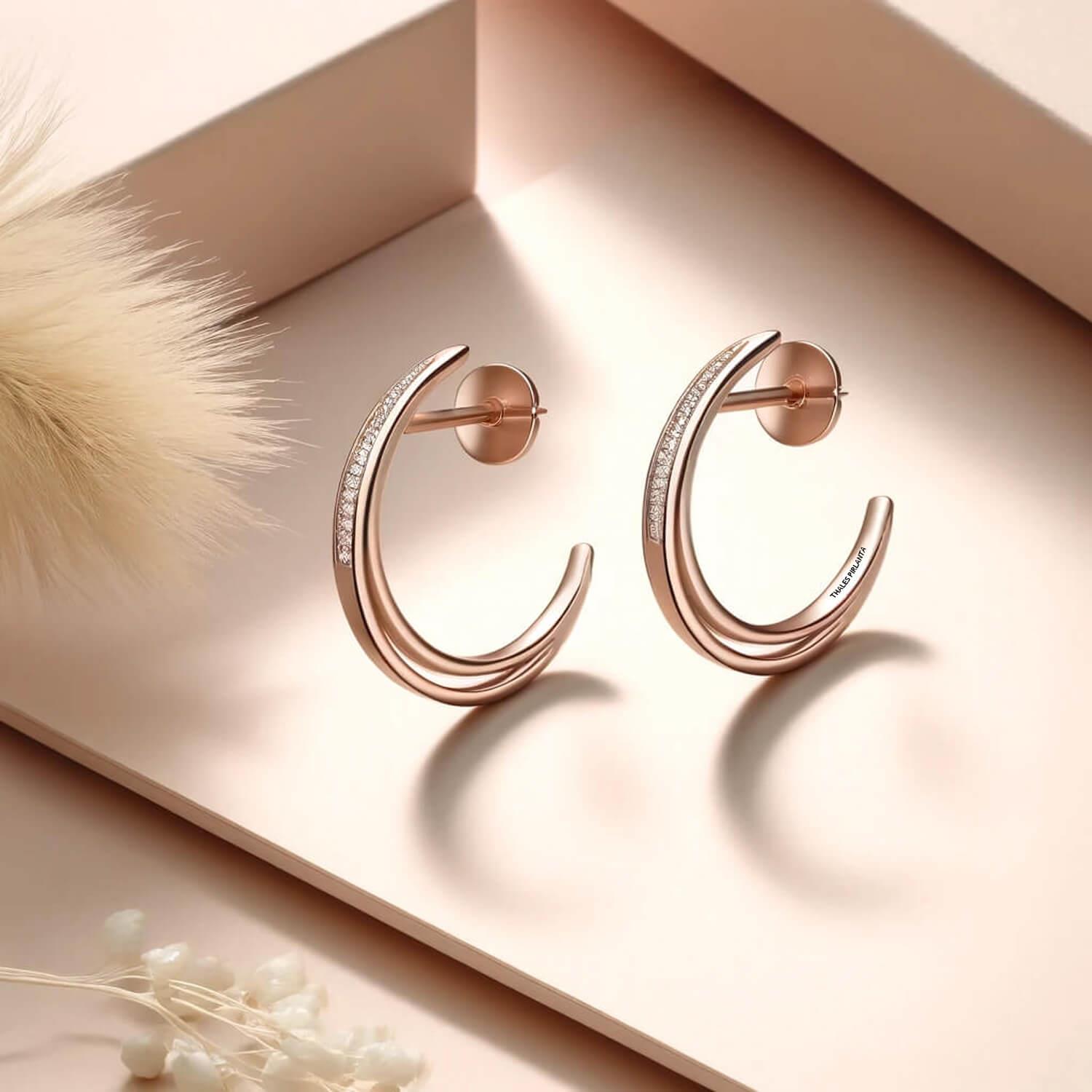 0,20 Karat Pırlanta Küpe