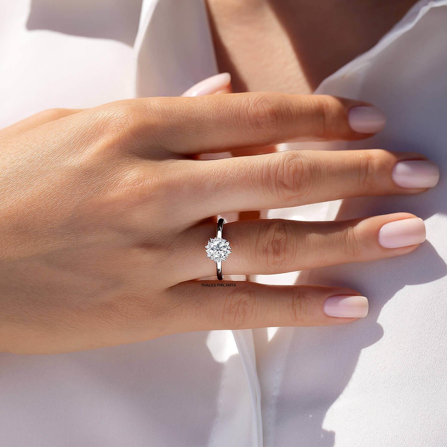 0,40 Karat D SI2 Aphrodite Pırlanta Evlilik Teklifi Yüzüğü