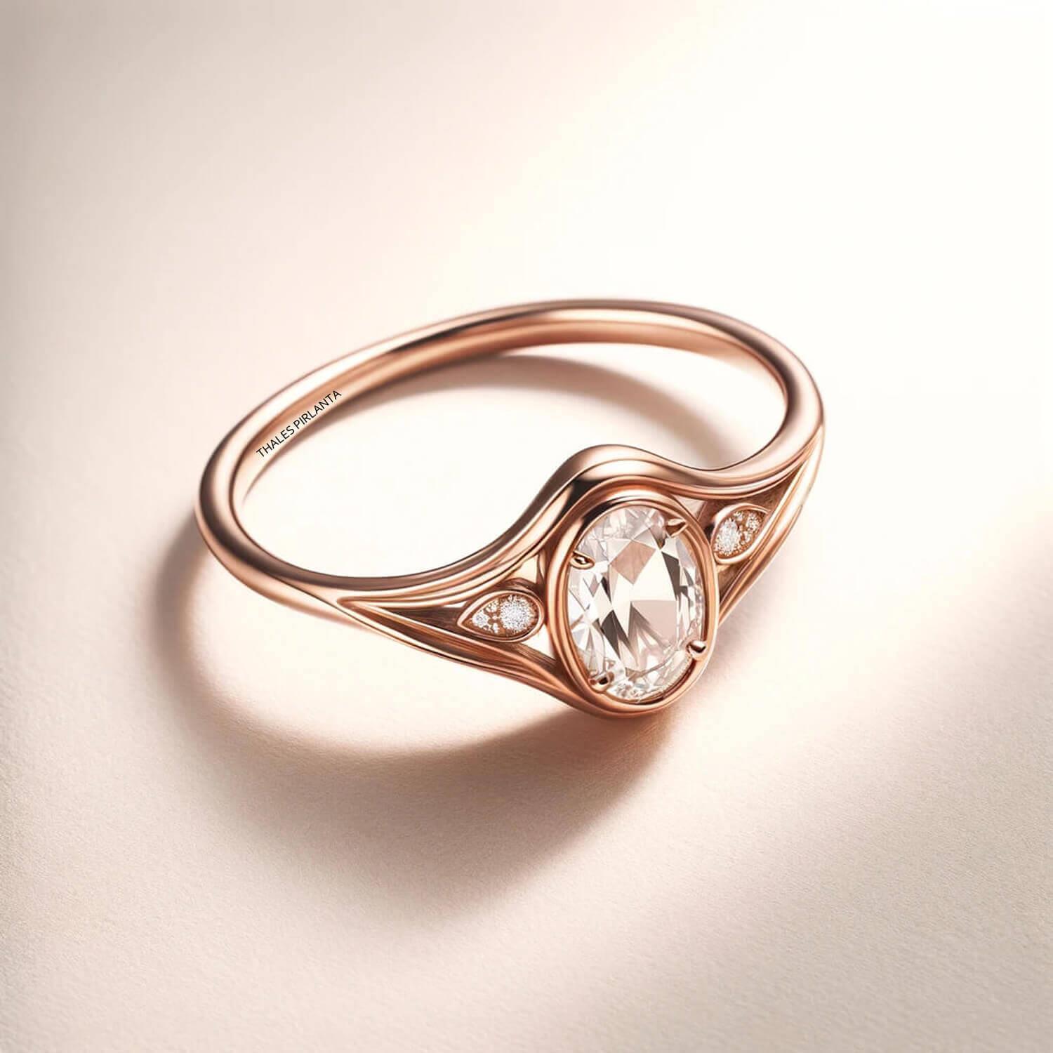 0,64 Karat Retro Tasarım Yüzük