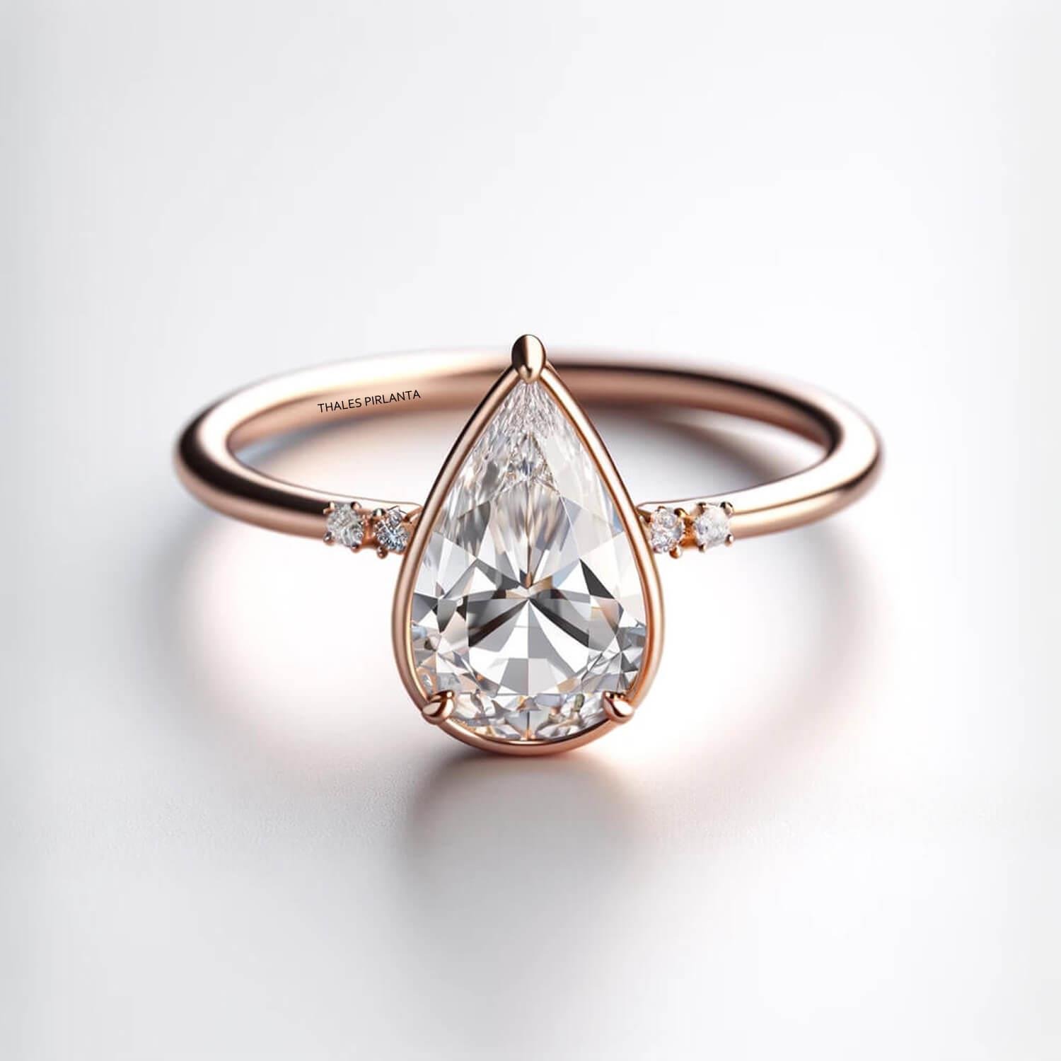 0,96 Karat Vintage Damla Tektaş