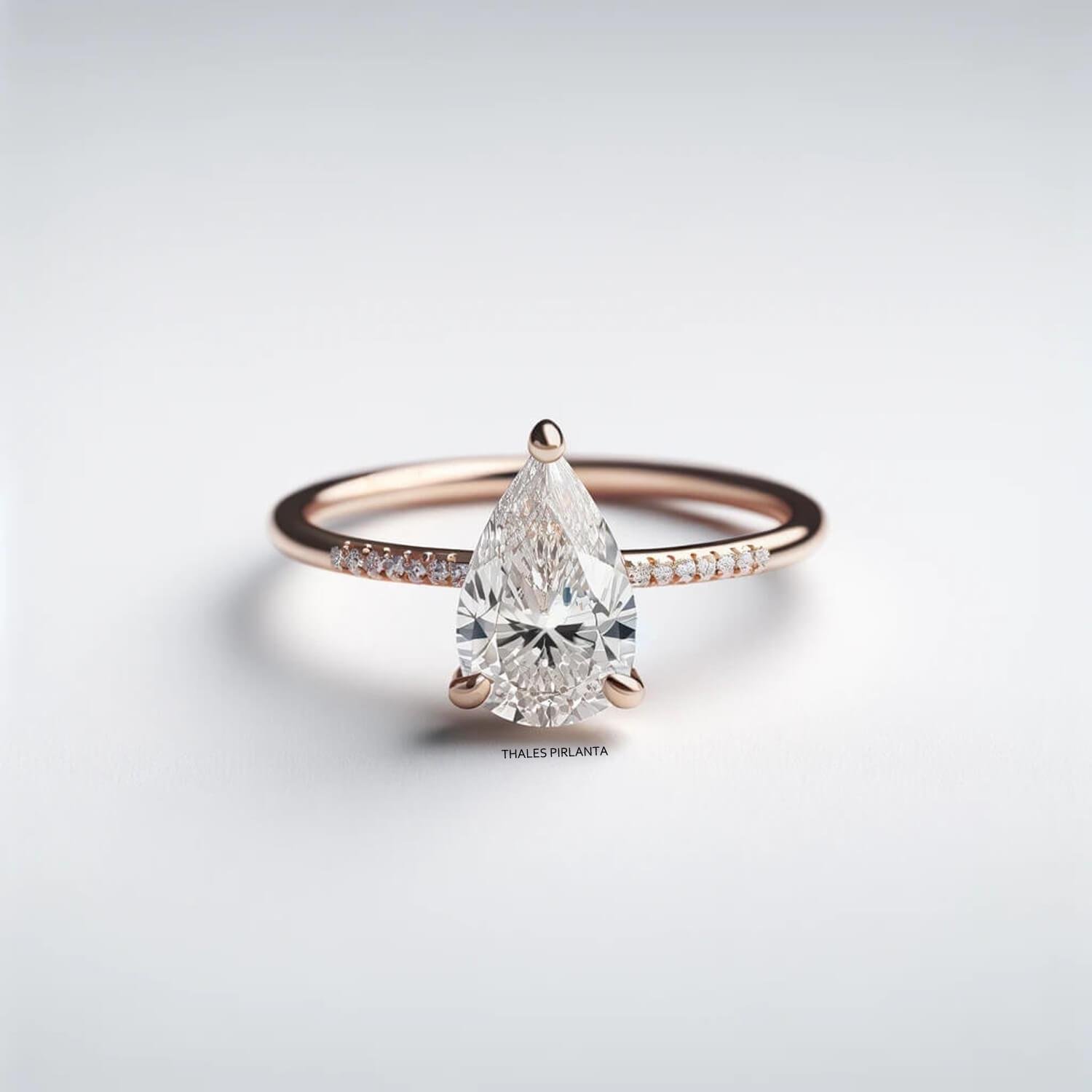 0,97 Karat Evlilik Teklifi Damla Pırlanta Yüzük