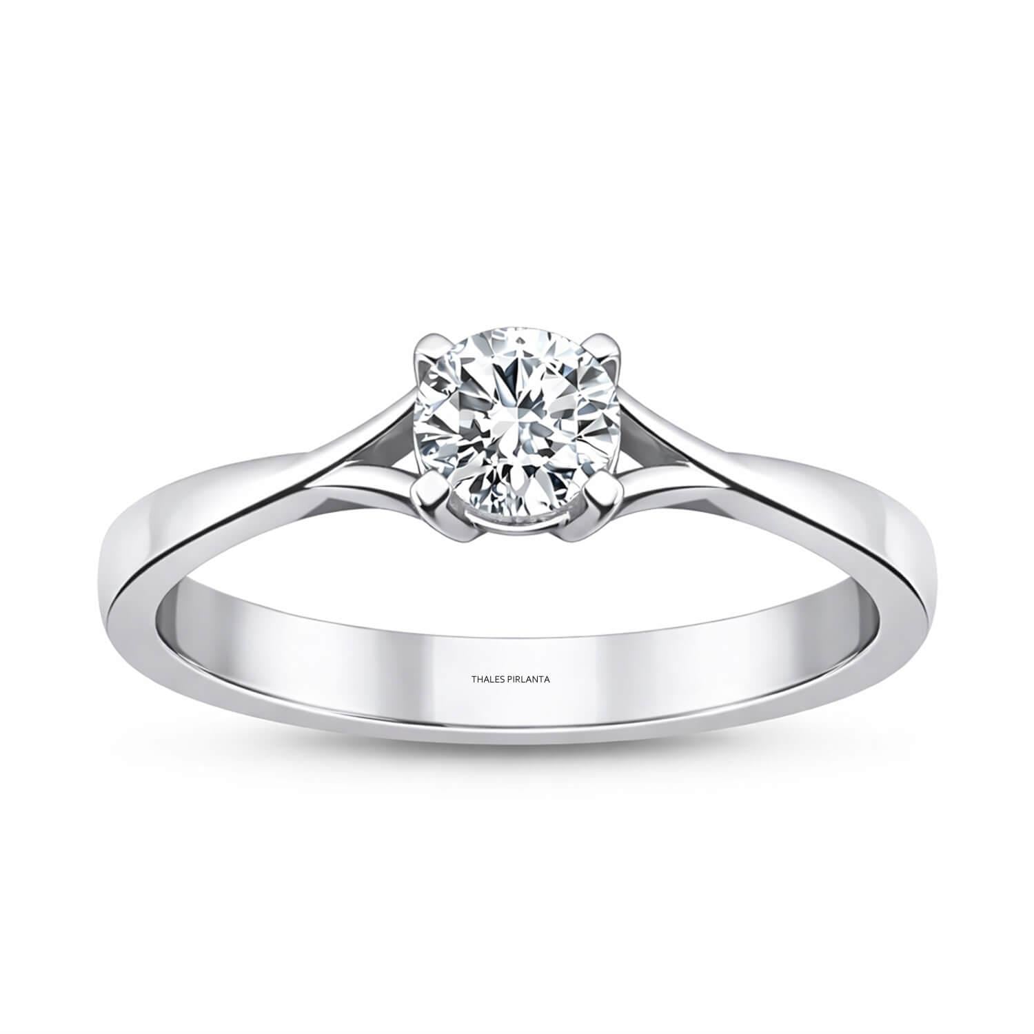 1.20 Karat HRD Sertifikalı D SI2 Tektaş Pırlanta Yüzük