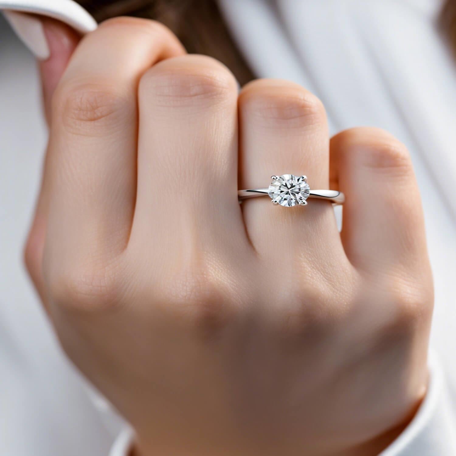 1.5 Karat D Renk GIA Sertifikalı Tektaş Pırlanta Yüzük