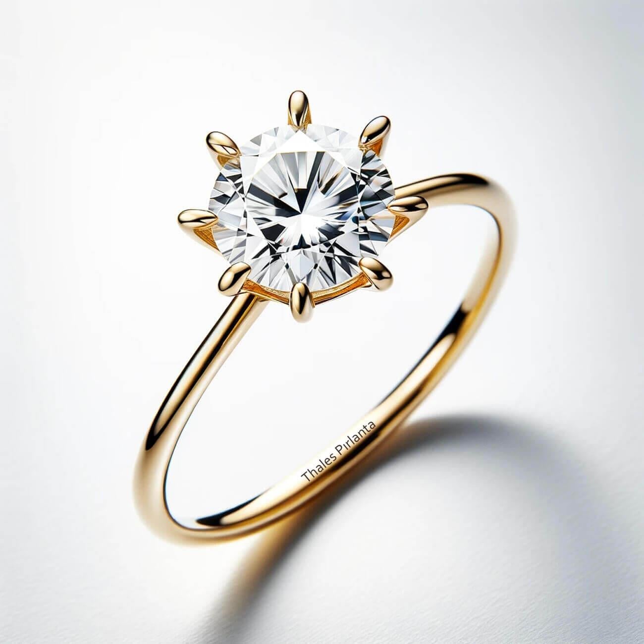 1 Karat Pırlanta Tek Taş D VS2