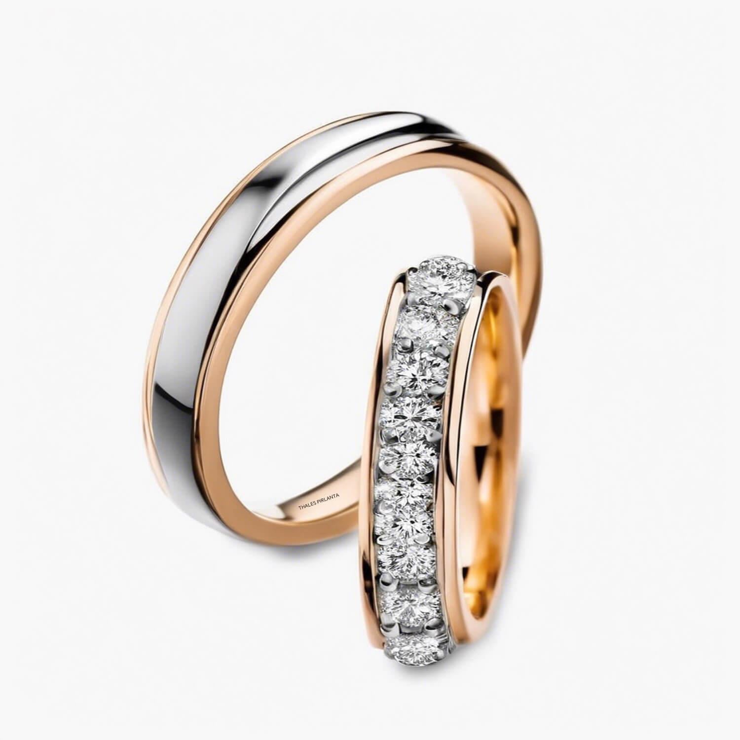 3 Renkli Alyans Modelleri