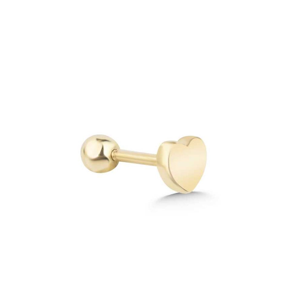 Altın Kalp Tragus,Helix Piercing