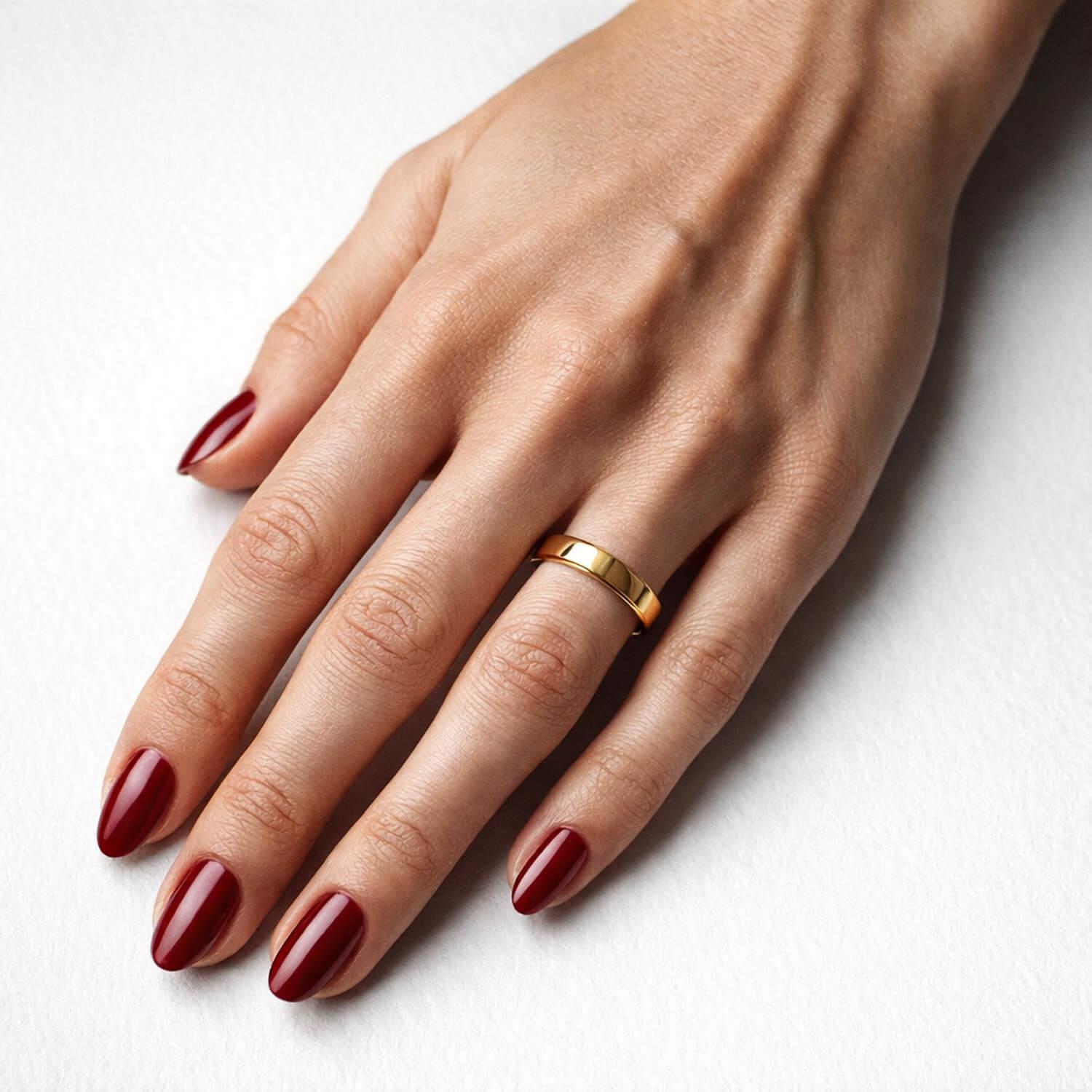 Düz Altın Alyans Modeli (10-16 ölçü)