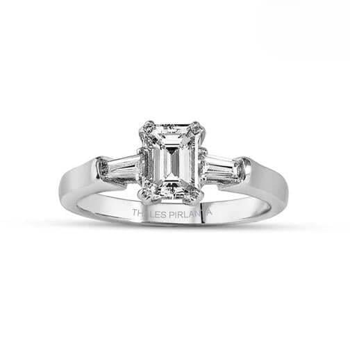 GIA Sertifikalı Emerald Kesim Pırlanta 0,84 Karat F VS1