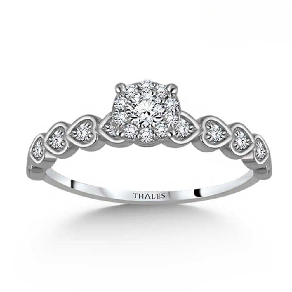 Kalp Figürlü Koronet Yüzük