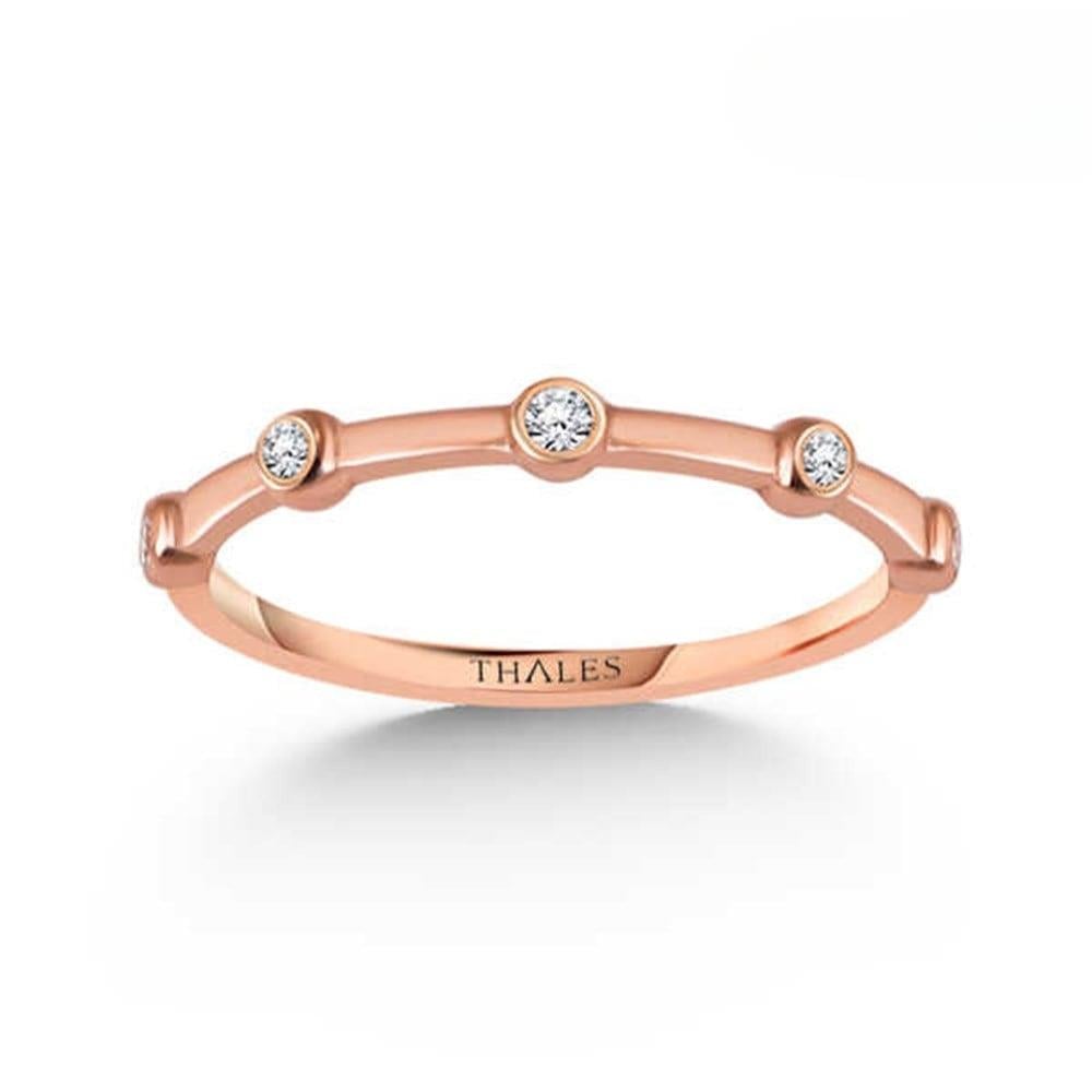 Minimal Yarımtur Pırlanta Yüzük