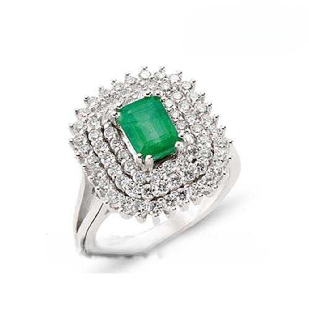 Modern Zümrüt Yüzük Modeli