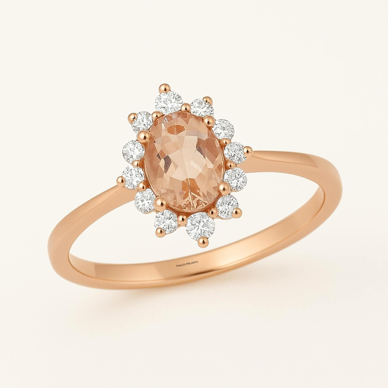 Morganit Vintage Yüzük 0,90 Karat 