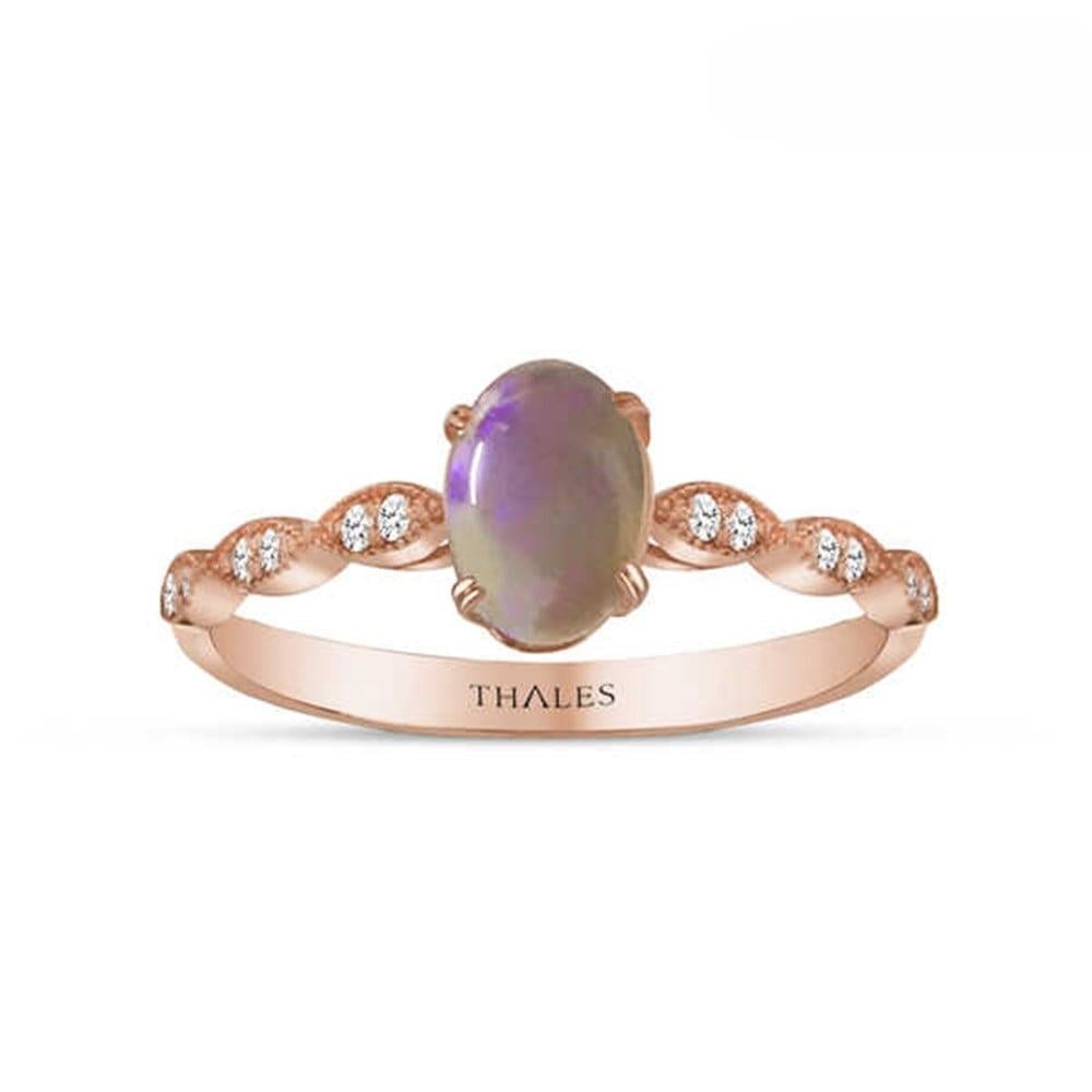 Opal Taşlı Yüzük 0,59 Karat 