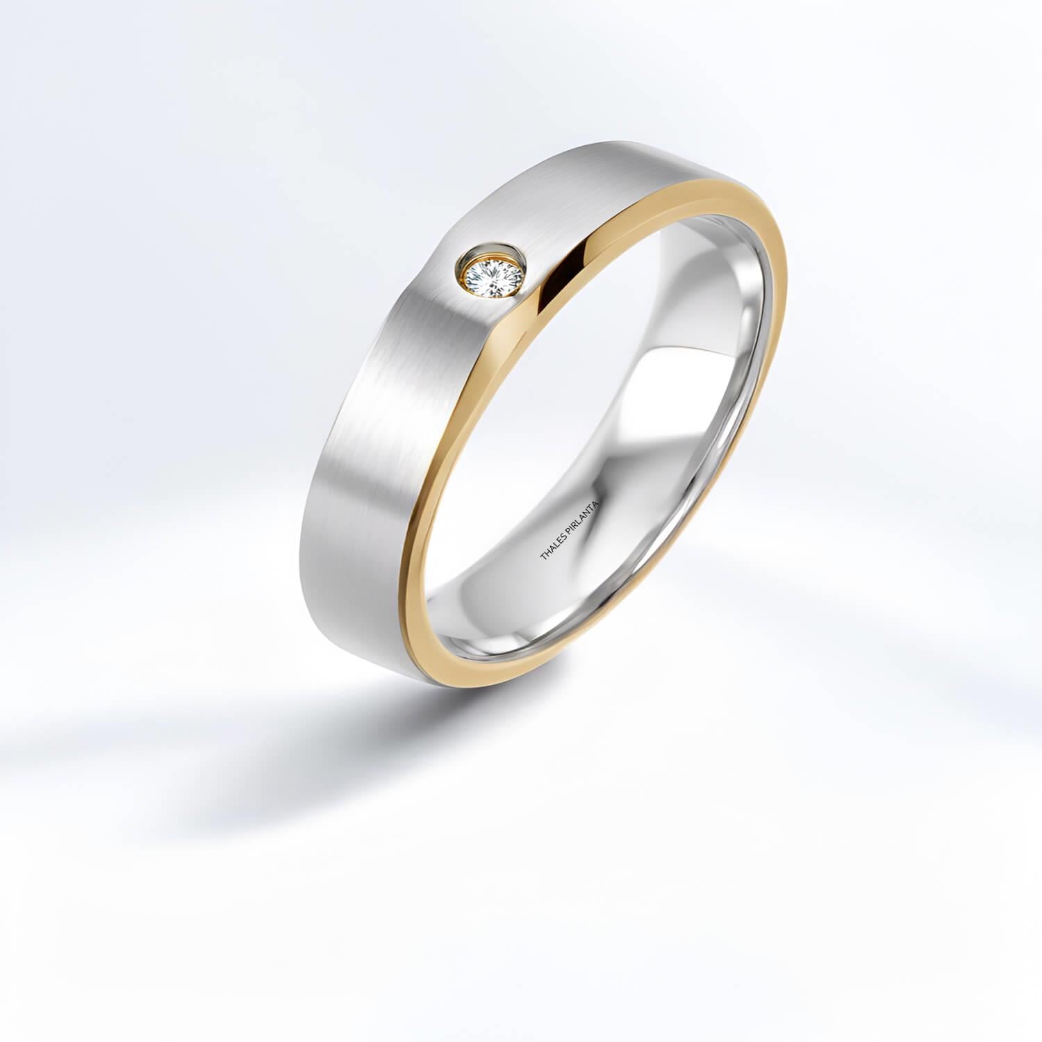 0,03 Karat E Renk Pırlanta Alyans