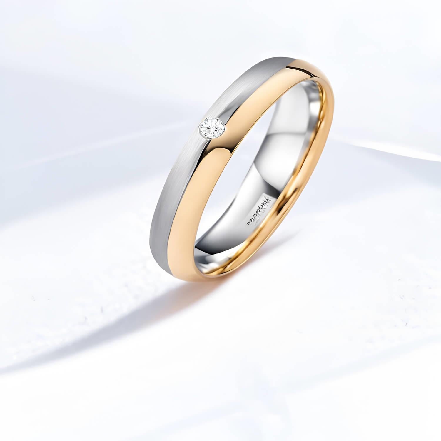 0,03 Karat D Renk Pırlanta Alyans