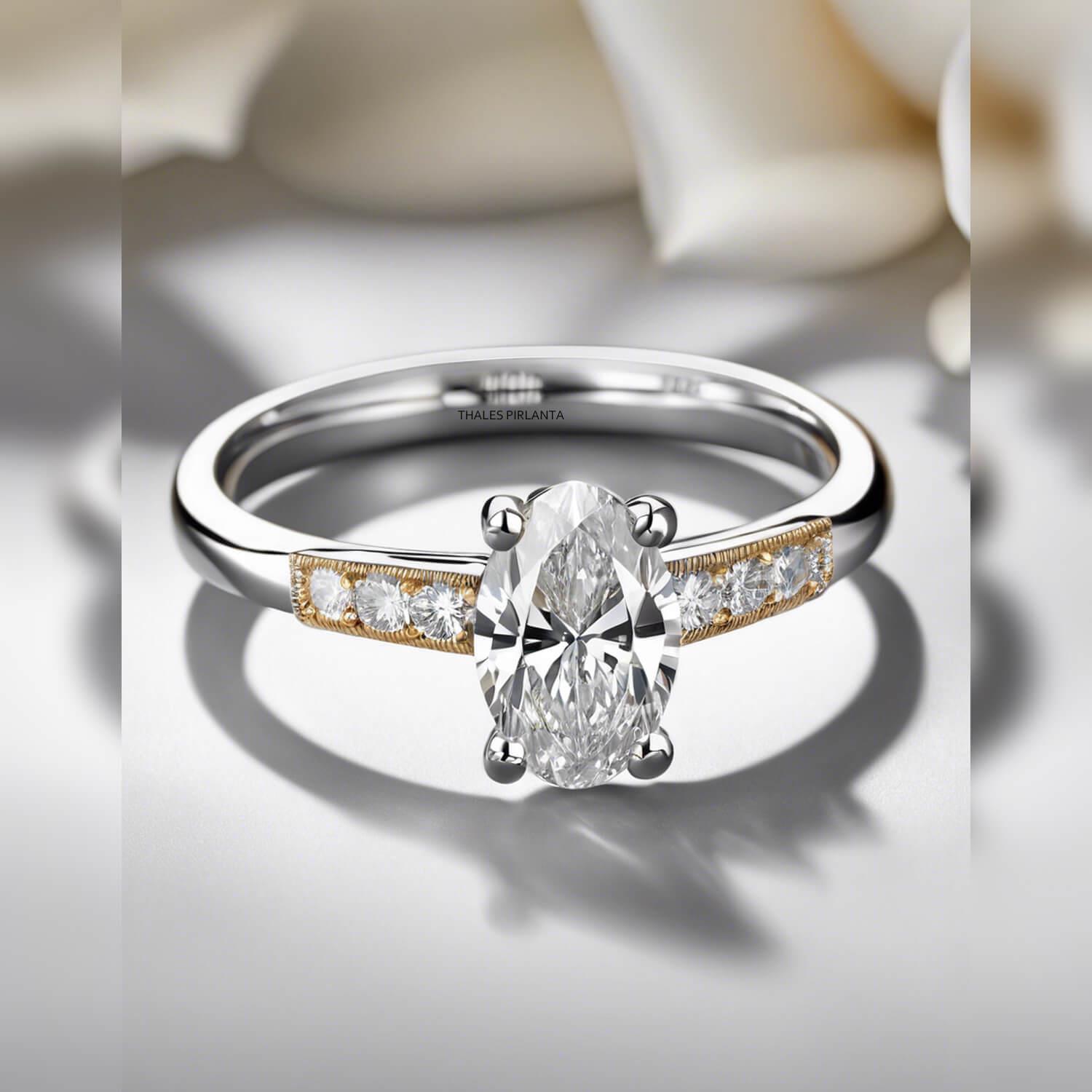 Oval Kesim Pırlanta Yüzük