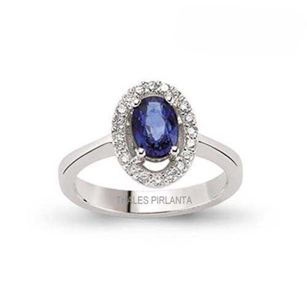 Oval Kesim Safir Yüzük
