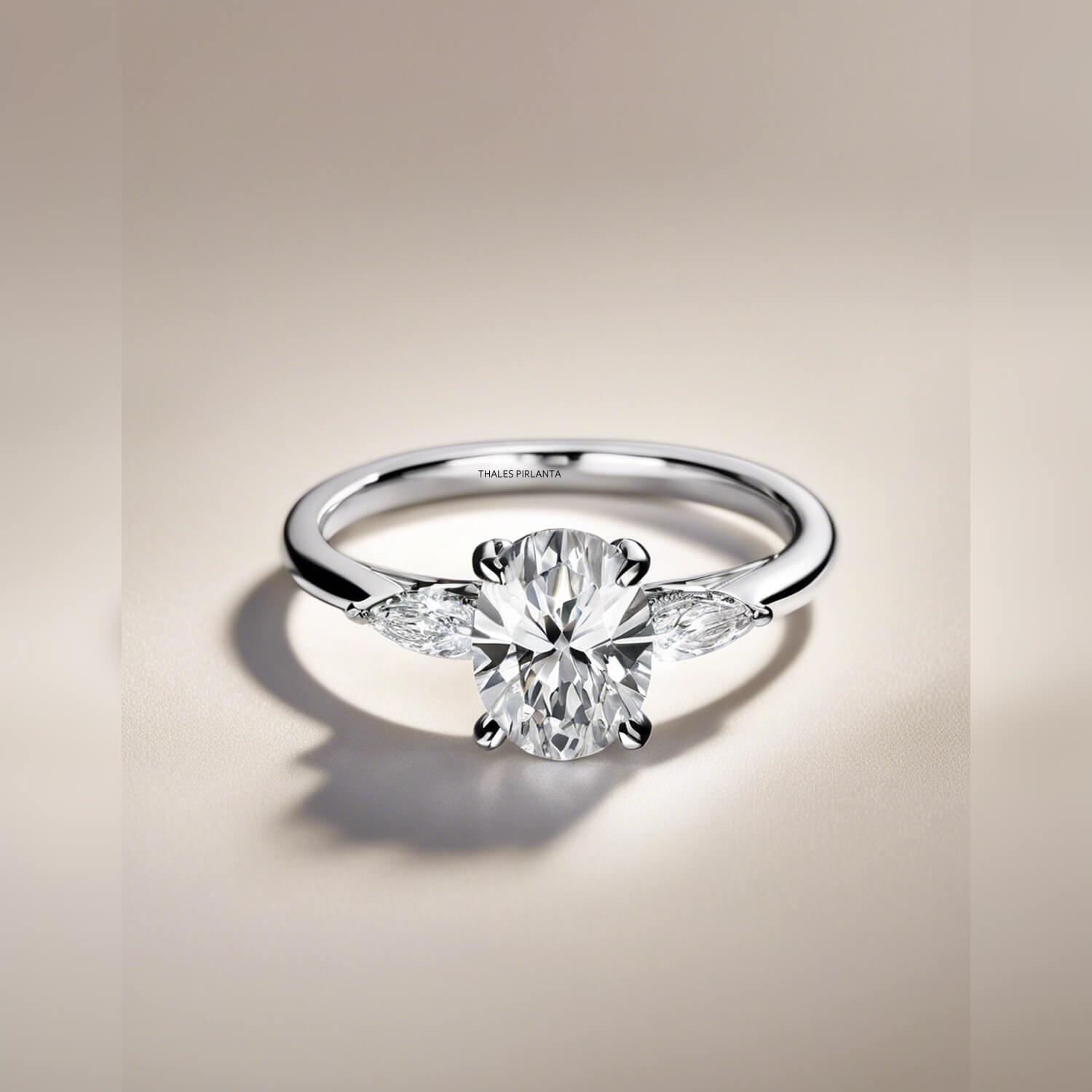 Oval Kesim Tektaş Pırlanta