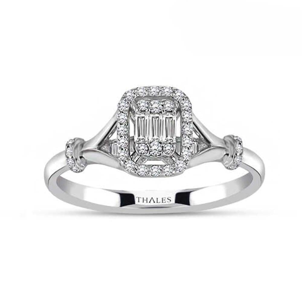 Pırlanta Baget Yüzük 0,22 Karat