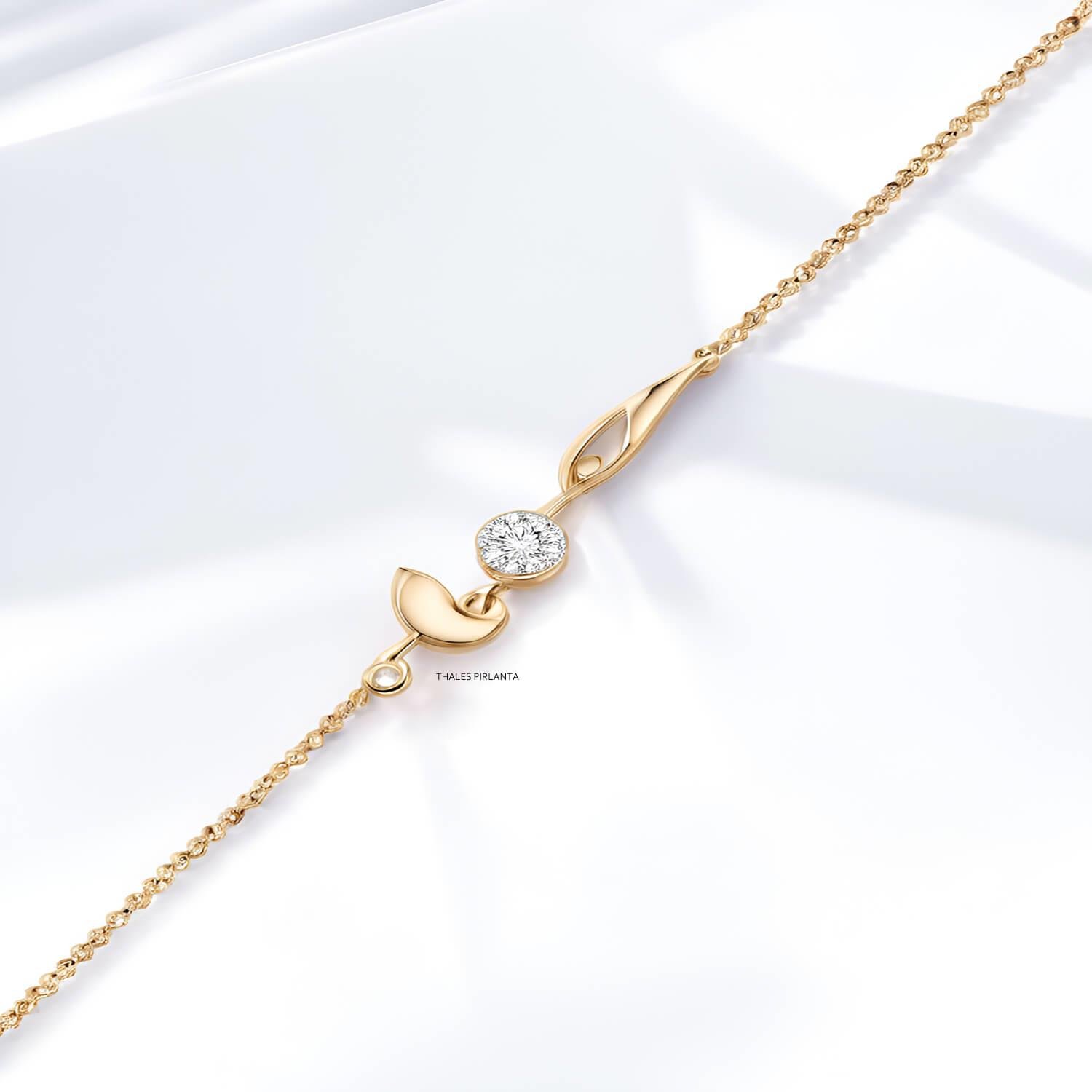 Pırlanta Bileklik Nazar Boncuklu Model