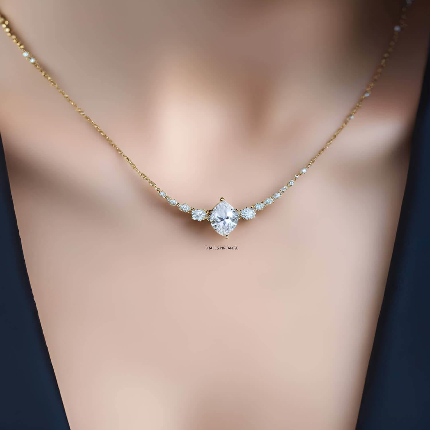 Pırlanta Gerdanlık Zümrüt Taşlı 6.50 Karat