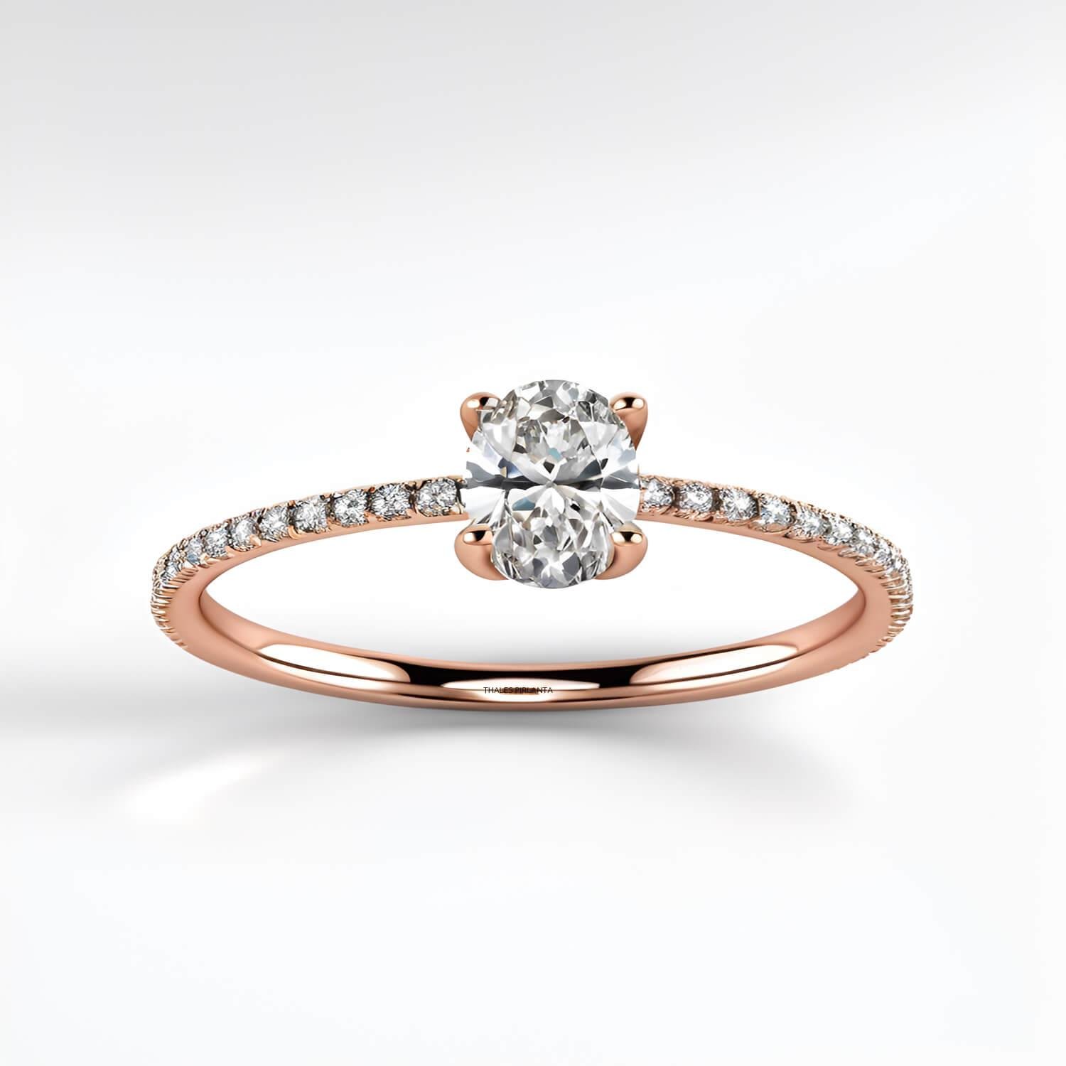 Pırlanta Yüzük Oval