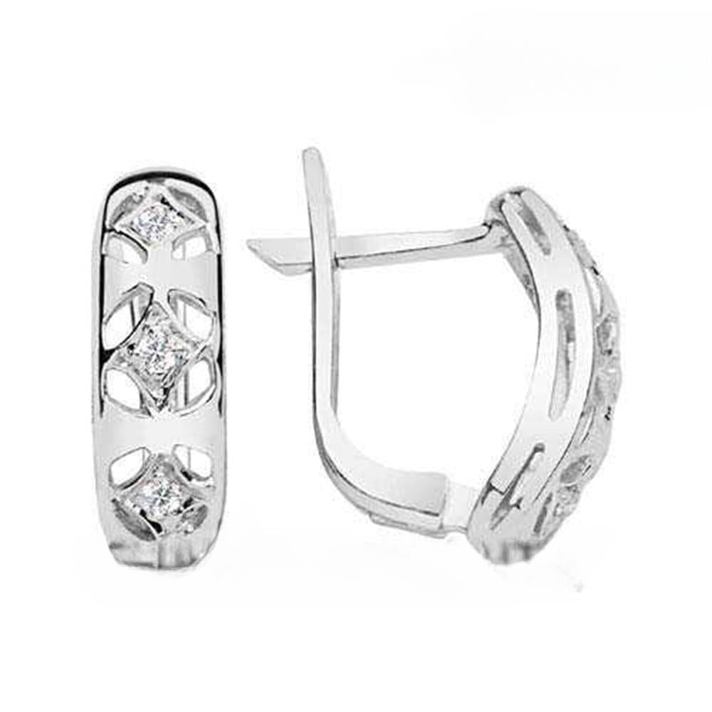 Pırlantalı Küpe 0,10 Ct E Color