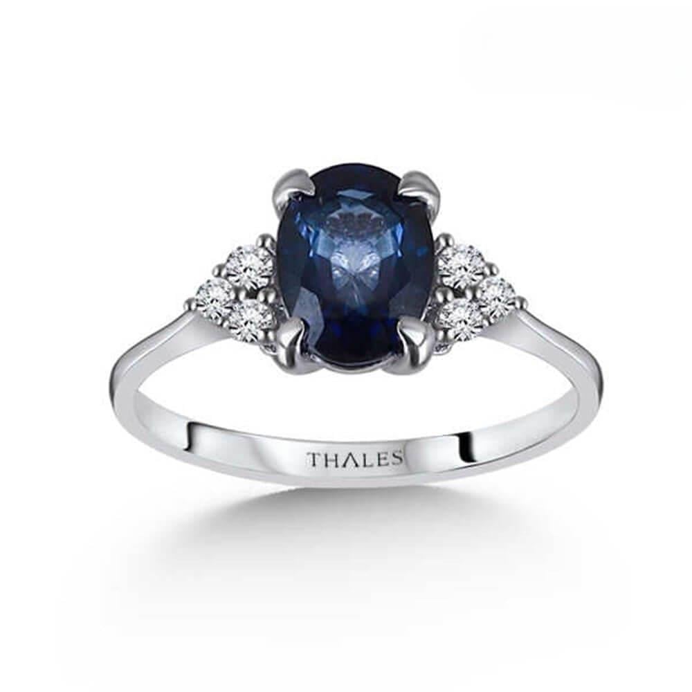 Pırlantalı Safir Yüzük 1,79 Karat