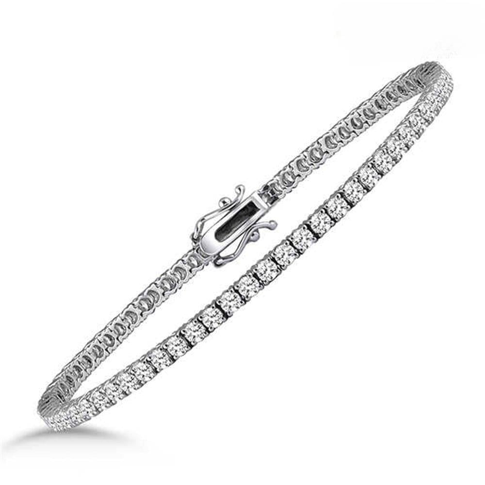 Suyolu Pırlantalı Bileklik 3.02 Karat F Renk