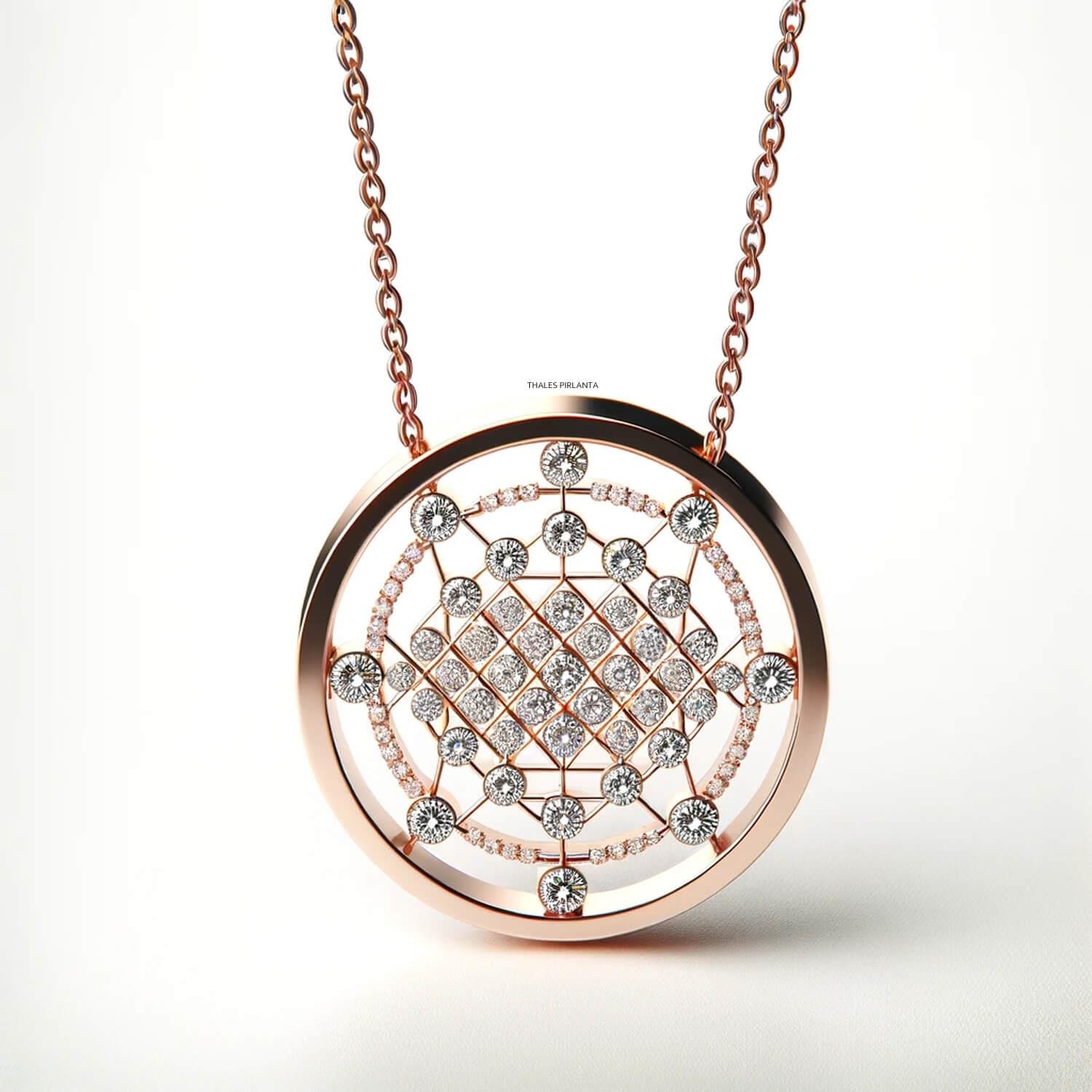 Tasarım Pırlanta Kolye Modeli