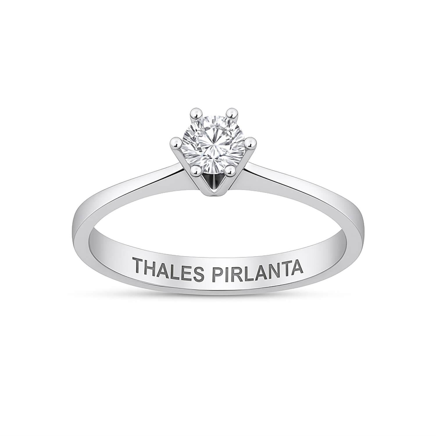 Tektaş Pırlanta Evlilik Teklifi Yüzüğü 0.25 Karat