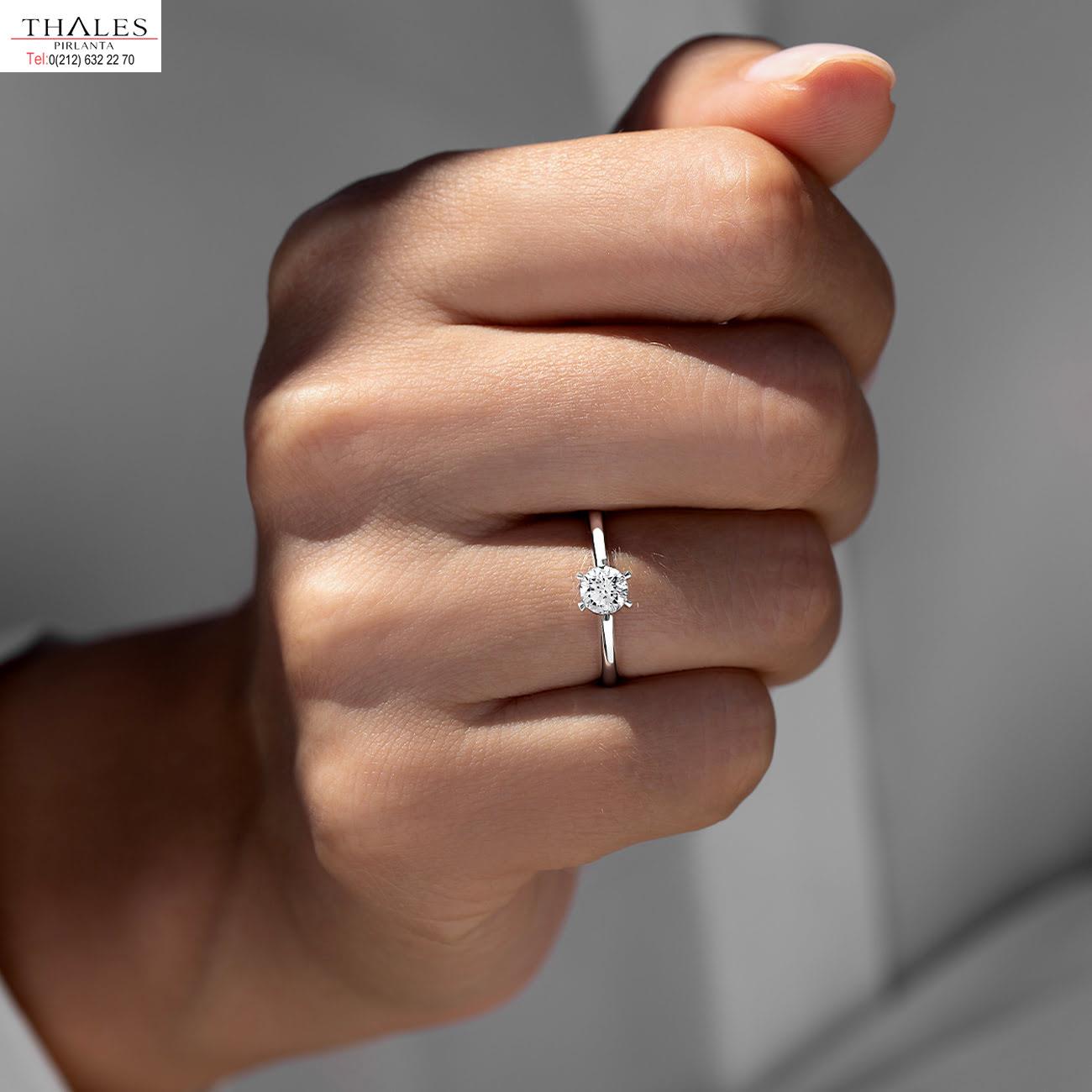 Tektaş Pırlanta Yüzük 0.50 Karat