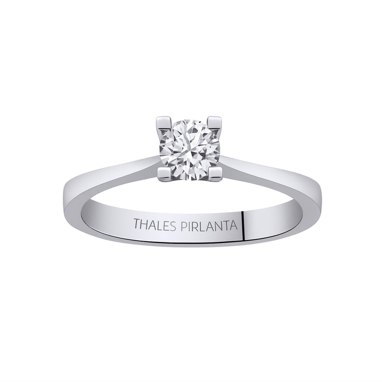 Tektaş Pırlanta Yüzük 0.40 Karat F-SI