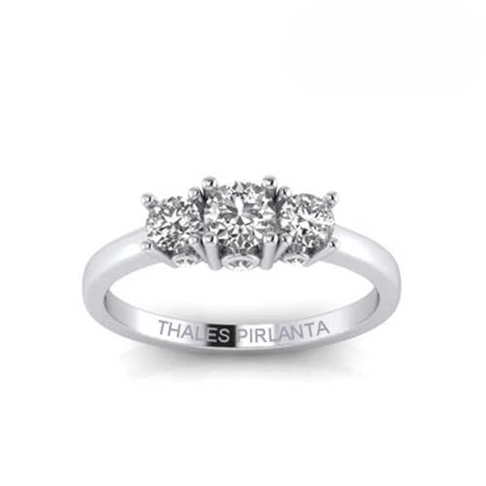 Tria Pırlanta Yüzük 0,58 Karat F SI