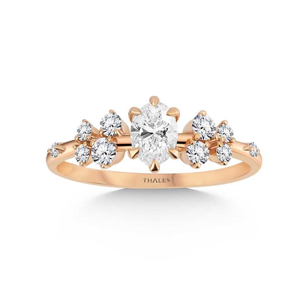 Vintage 0,63 Karat Oval Pırlanta Yüzük