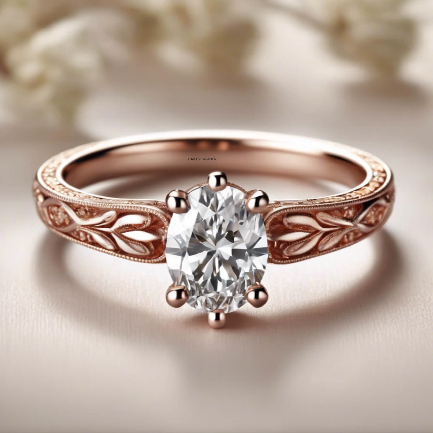 Vintage Evlilik Teklifi Yüzüğü