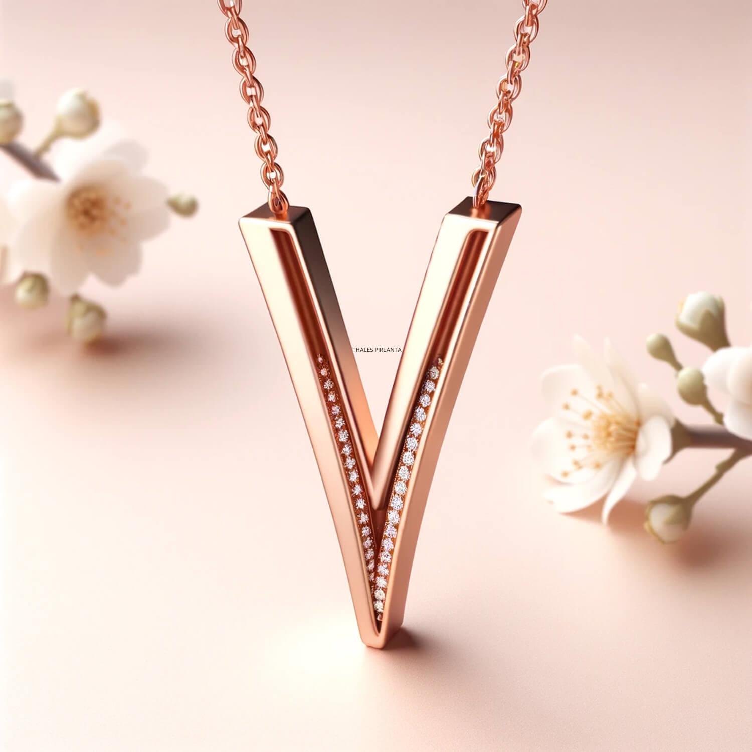 Vivid Tasarım Pırlanta Kolye