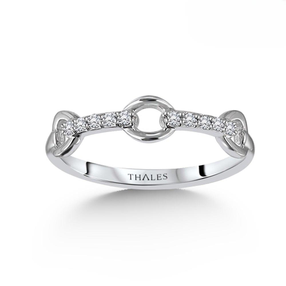 Yarımtur Pırlanta Yüzük 0,10 Karat