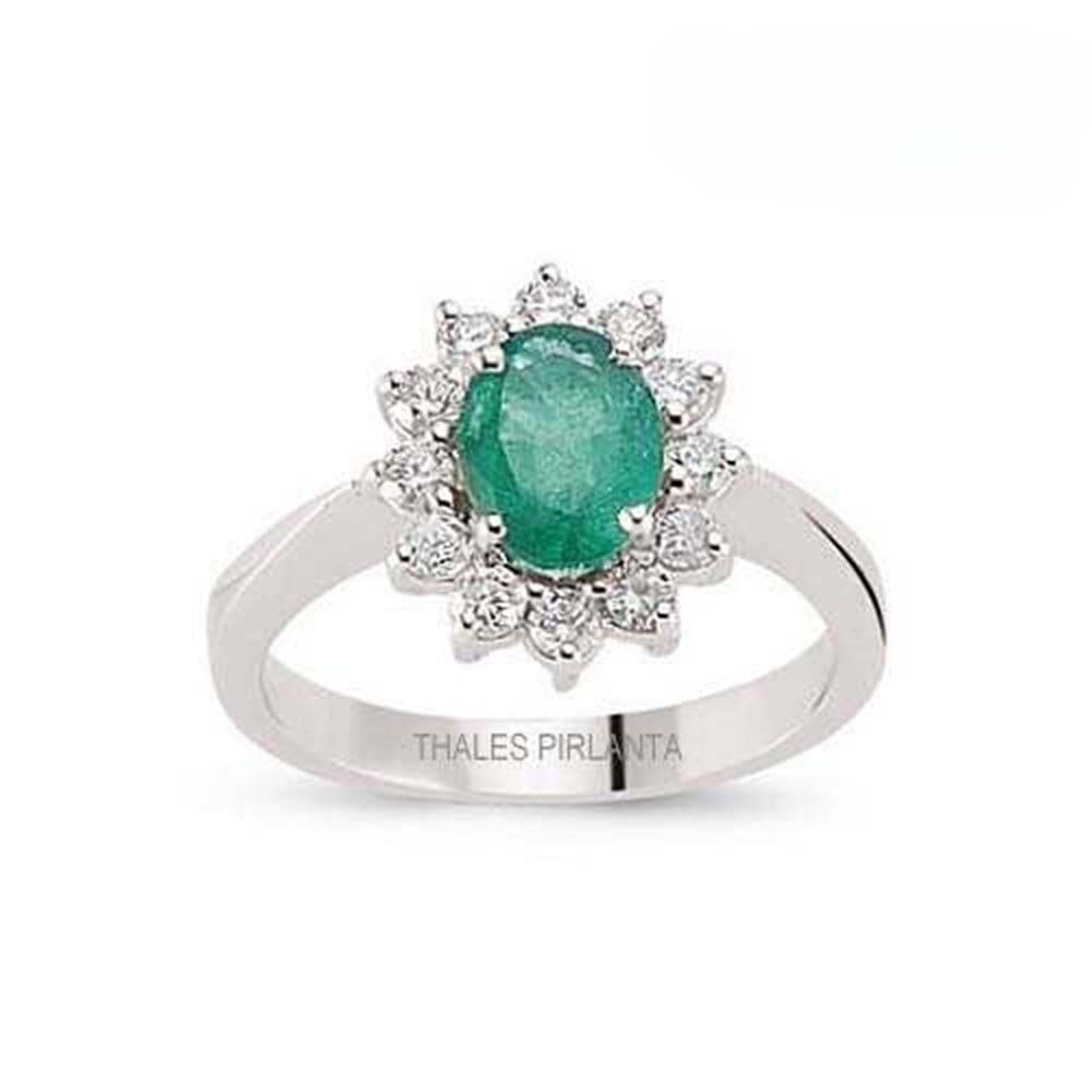 Zümrüt Taşlı Anturaj Alyans 0.90 Karat 