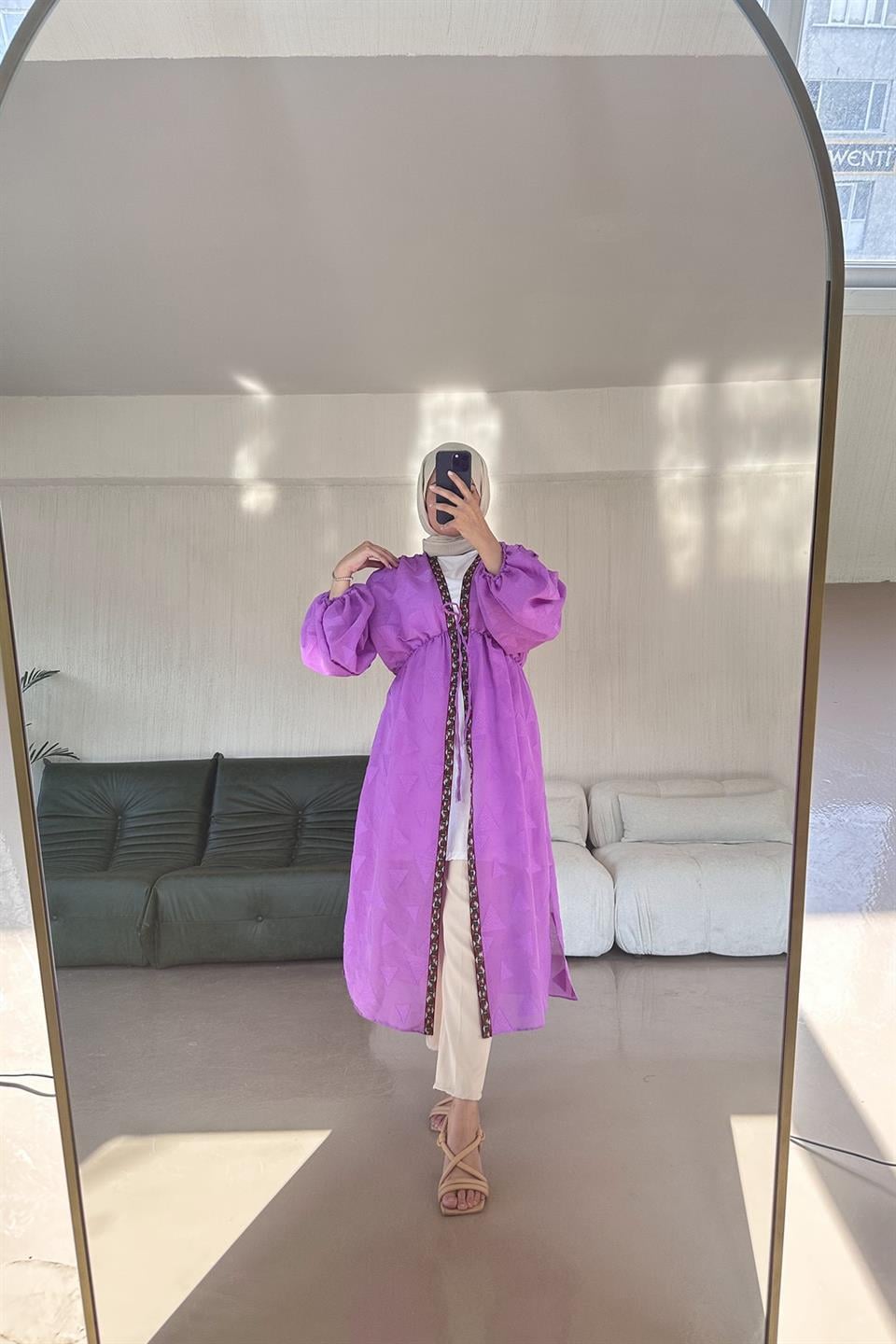 Carina Balon Kol Kimono MOR