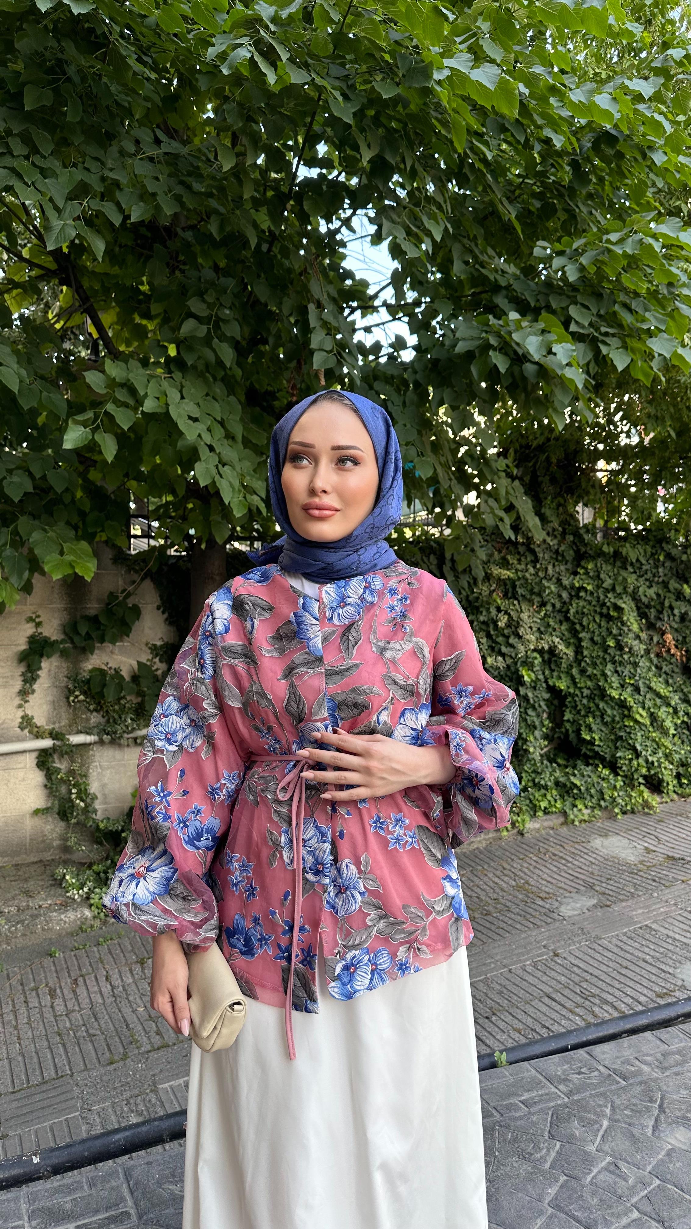 Dafne Çiçek Ceket PEMBE