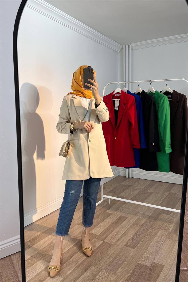 Lina Blazer Ceket | KREM
